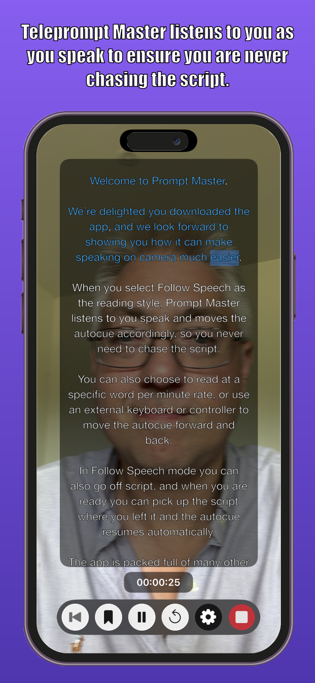 Teleprompt Master screenshot 1