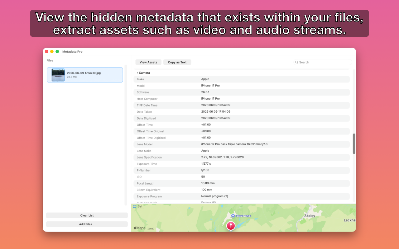 Metadata Pro screenshot 1