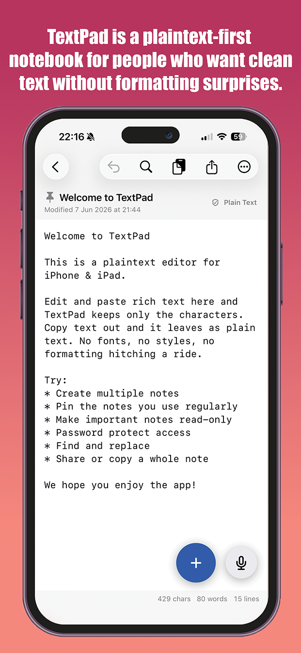 TextPad screenshot 1